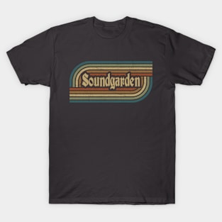 Soundgarden Vintage Stripes T-Shirt